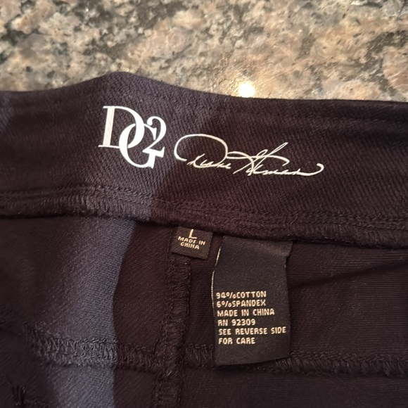 DG2 Diane Gilman black jeggings NWT L - Picture 10 of 13